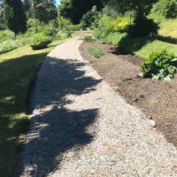 Pose de gravier blanc pour allée-chemin Wittenheim